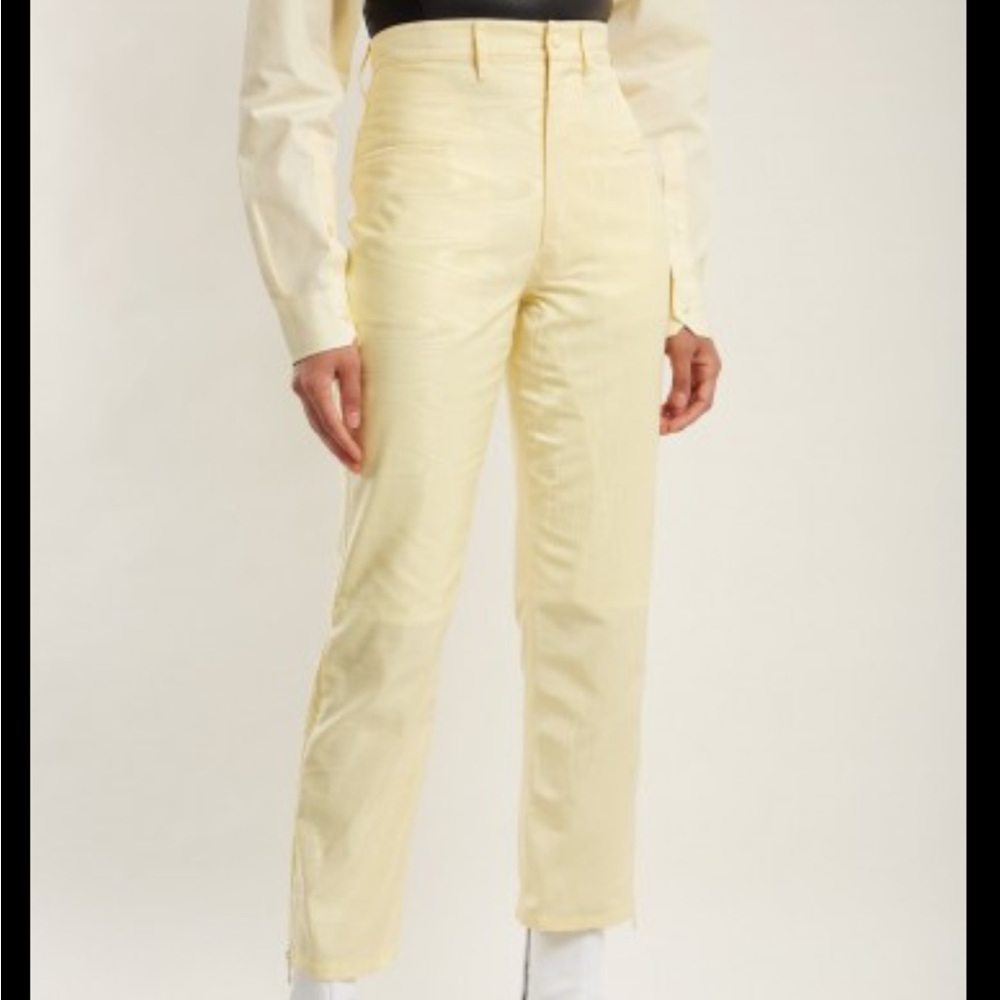 Marine Serre yellow pants
